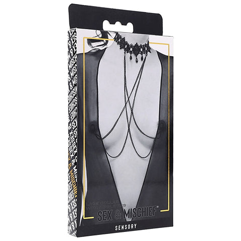 Lace Collar with Nipple Ties by Sportsheets