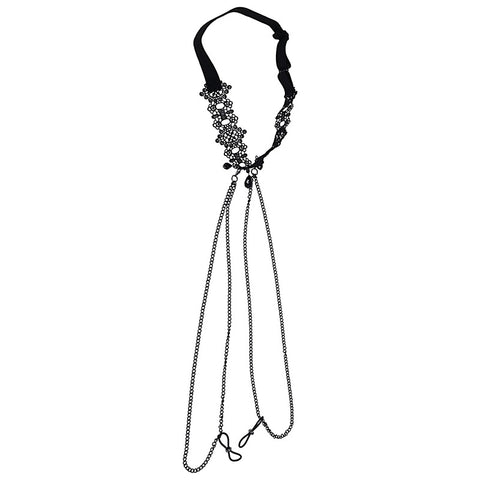 Lace Collar with Nipple Ties by Sportsheets