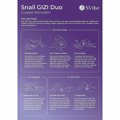 Snail GIZI Duo Couples Stimulator by SVibe