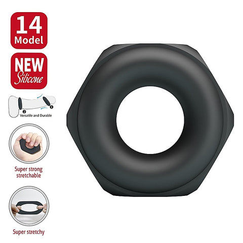 Jarvius Super Soft Silicone Cock Ring No.14 by Baile