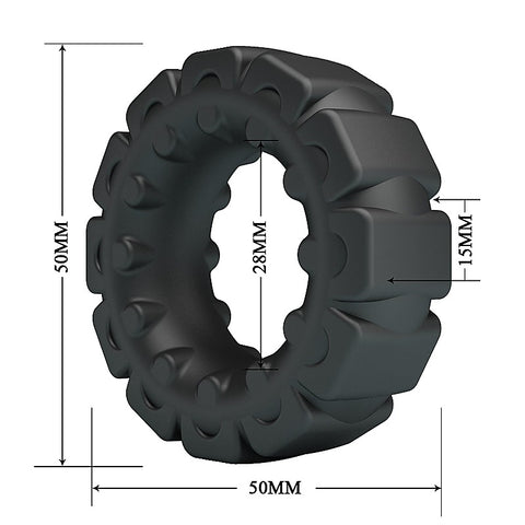 Laiden Super Soft Silicone Stretchy Cock Ring No. 5 by Baile
