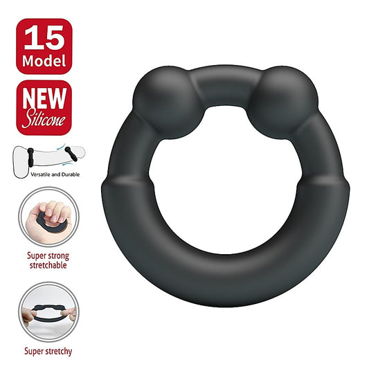 Meco Super Soft Mens Silicone Cock Ring No.15 by Baile