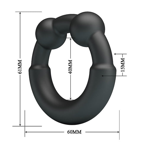 Meco Super Soft Mens Silicone Cock Ring No.15 by Baile