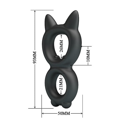 Toran Super Soft Men's Silicone Cock Ring by Baile