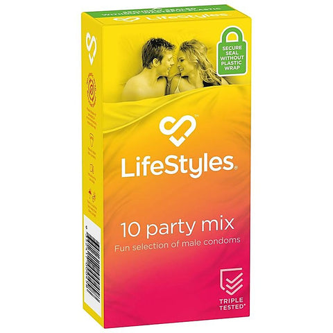 LifeStyles Party Mix Condoms 10s by Ansell