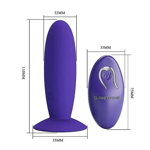 Pretty Love Remote Control Vibrating Butt Plug by Baile