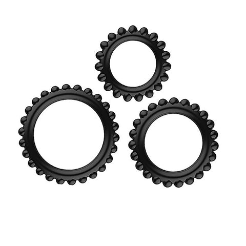 Pretty Love TITAN TPUR 3 in One Silicone Cock Ring Set