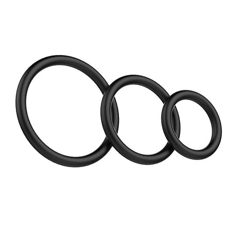 Pretty Love Rubber Set Men's Cock Ring Set by Baile