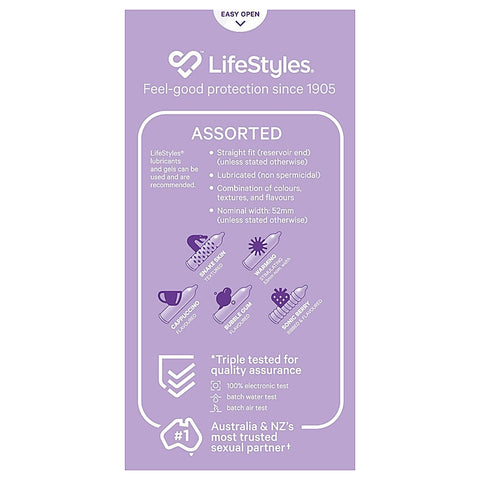 LifeStyles ASSORTED Condoms 20s by Ansell