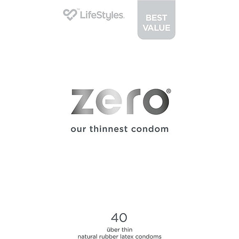 LifeStyles ZERO Condoms 40s by Ansell