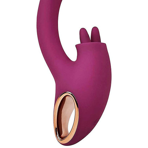 Rose Gold Clit Tickler Rabbit Vibrator by Adam & Eve