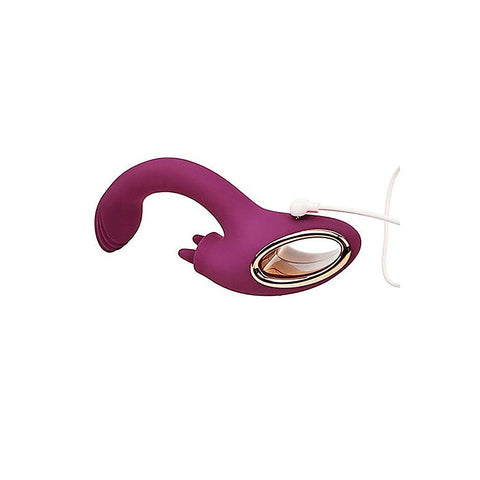 Rose Gold Clit Tickler Rabbit Vibrator by Adam & Eve