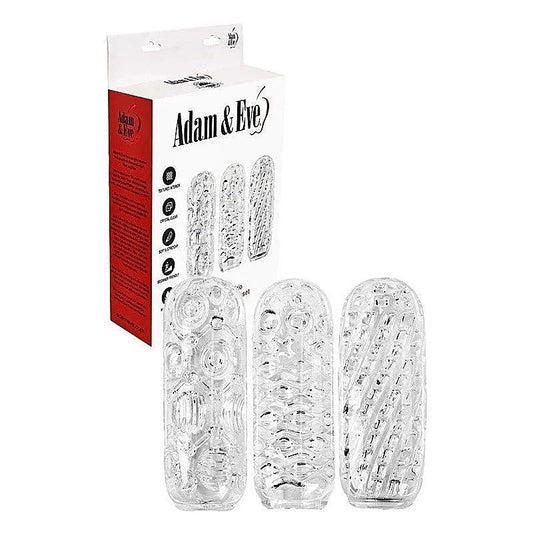 ADAM'S CRYSTAL TRIO 3 Pack Strokers by Adam & Eve