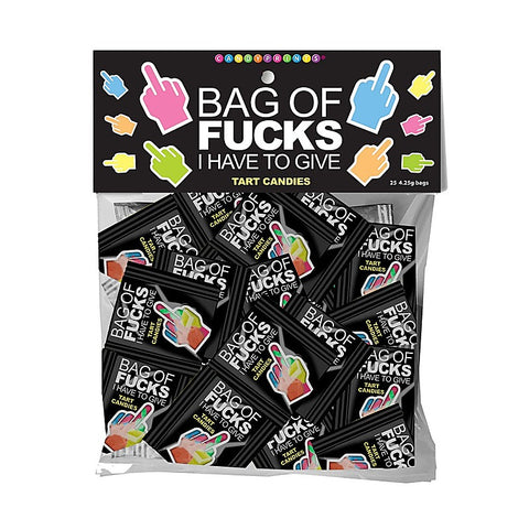 Bag Of Fucks I Have To Give Fruit Flavoured Lollies