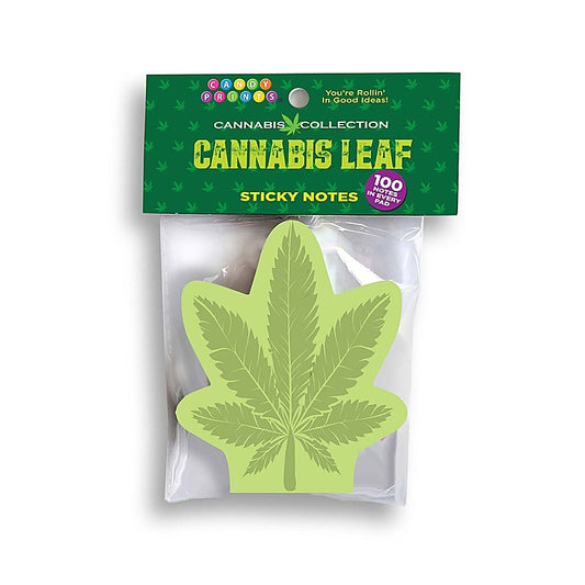 Cannabis Leaf Novelty Sticky Notes 100 Pack