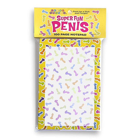 Super Fun Novelty Penis Notepad 100 Pages by Little Genie