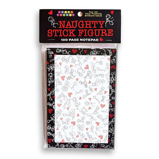 Naughty Stick Figure Novelty Notepad 100 Pages