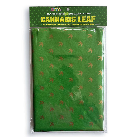Cannabis Leaf Tissue Paper Sheets 6 Pack by Little Genie