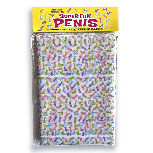 Super Fun Penis Tissue Paper Sheets Novelty Decoration