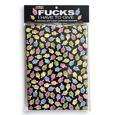 Fucks I Have To Give Tissue Paper Sheets 6 Pack