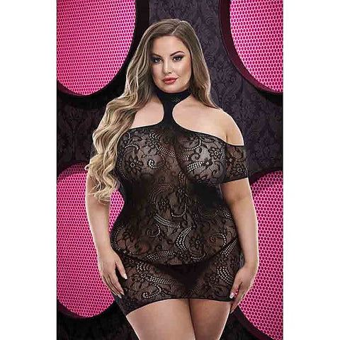 Cut Out Lace Mini Dress by Xgen Products