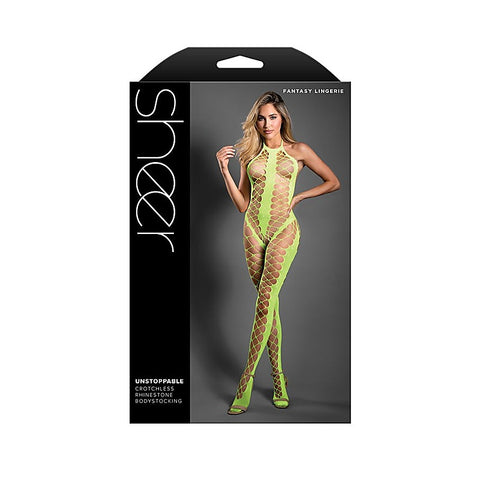 Sheer Unstoppable Crotchless Bodystocking