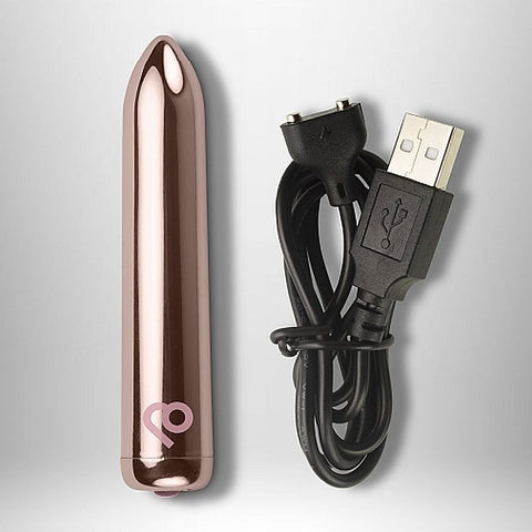 Golden Rose Rechargeable Bullet Vibrator by Rocks Off