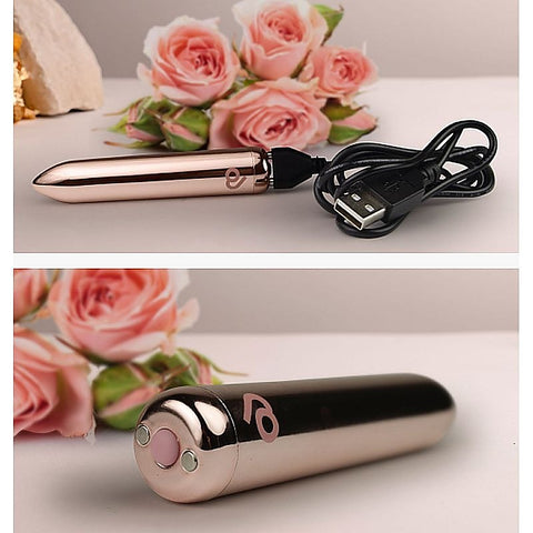 Golden Rose Rechargeable Bullet Vibrator by Rocks Off