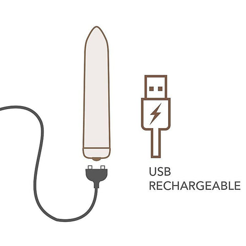 Golden Rose Rechargeable Bullet Vibrator by Rocks Off