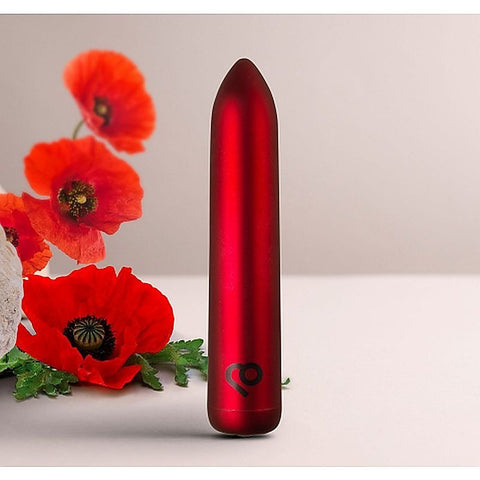 Poppy Red Rechargeable Bullet Vibrator by Rocks Off