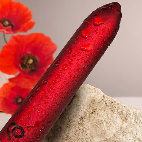 Poppy Red Rechargeable Bullet Vibrator by Rocks Off