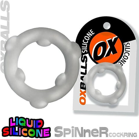 Spinner Stretchy Silicone Cock Ring by OxBalls