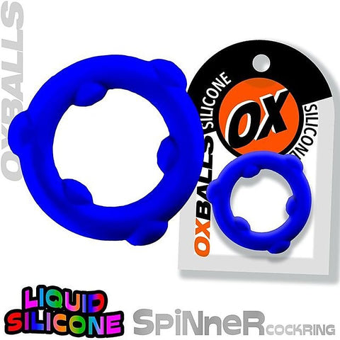 Spinner Stretchy Silicone Cock Ring by OxBalls
