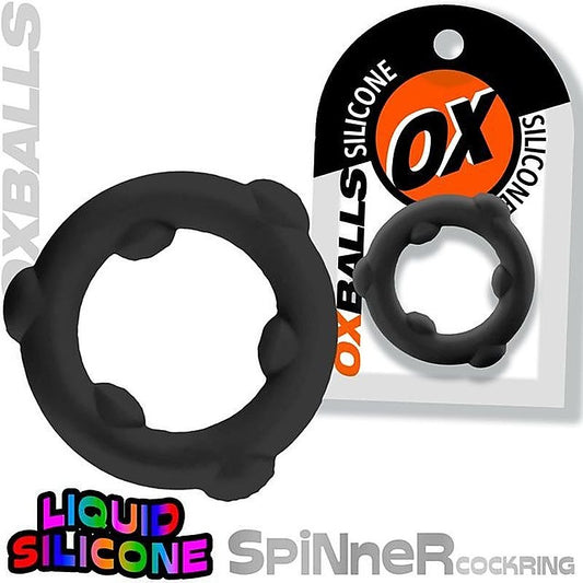 Spinner Stretchy Silicone Cock Ring by OxBalls