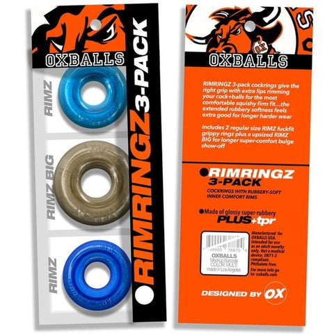 RimRingz Size Cock Ring Set by OxBalls