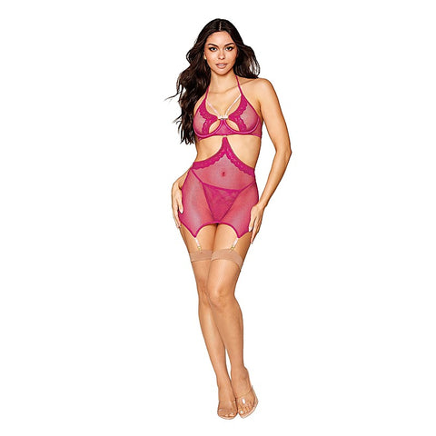 Sexy Garter Slip and G-String by Dream Girl Lingerie