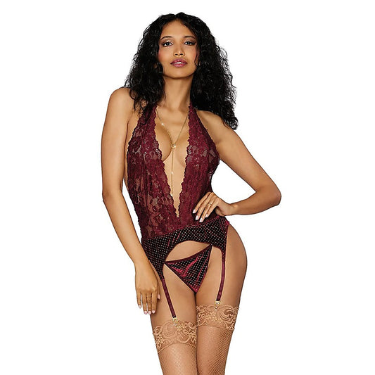 Sexy Garter Slip & G-String by Dream Girl Lingerie