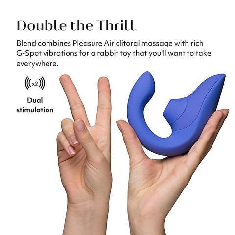 Womanizer Blend Pleasure Air Rabbit Vibrator by Love Honey