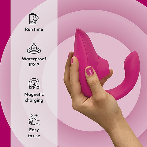 Womanizer Blend Pleasure Air Rabbit Vibrator by Love Honey