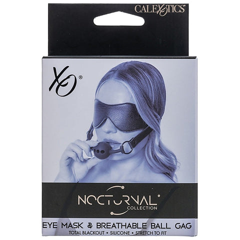 Eye Mask and Ball Gag by California Exotics