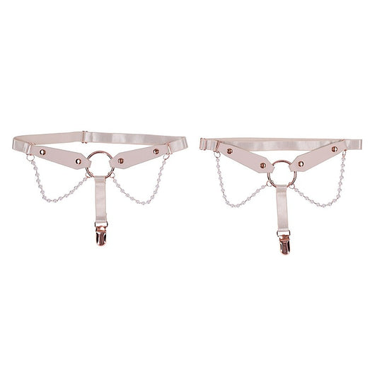 Peaches 'n CreaMe Pearl Garters by Sportsheets