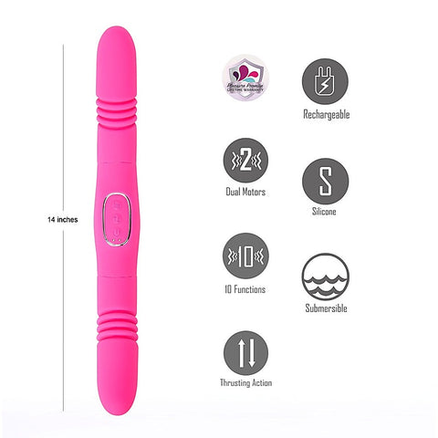 Maia ZENA USB Rechargeable Double-Ended Thrusting Vibrator