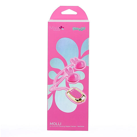 MOLLI Rechargeable Vibrating Nipple Clamps by Maia Toys