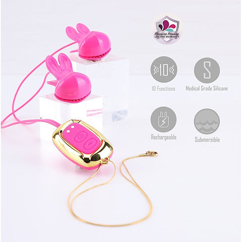 MOLLI Rechargeable Vibrating Nipple Clamps by Maia Toys