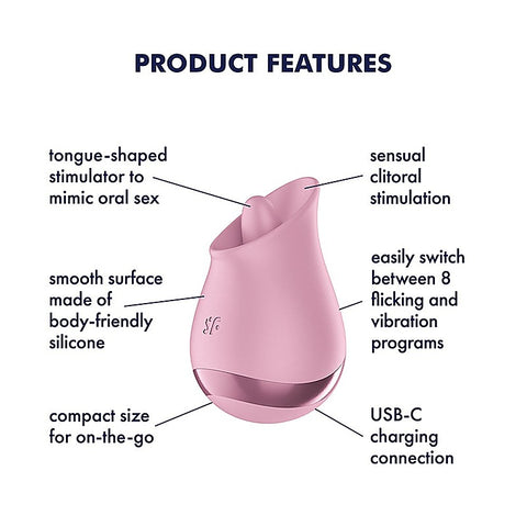 Tongue Player Rechargeable Clitoral Stimulator by Satisfyer