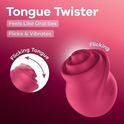 Tongue Twister USB Rechargeable Clit Stimulator by Satisfyer