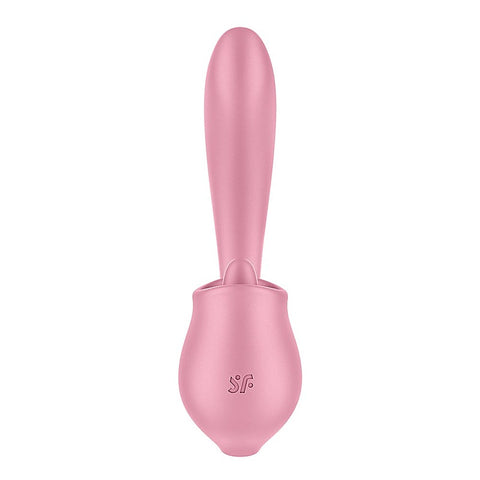 Tongue Genius Vibrator with Clit Stimulator by Satisfyer