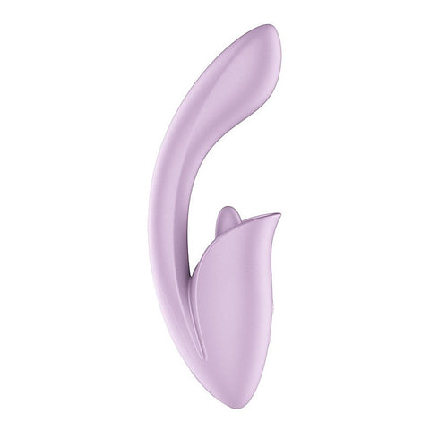 Tongue Expert Vibrator with Clitoral Stimulator by Satisfyer
