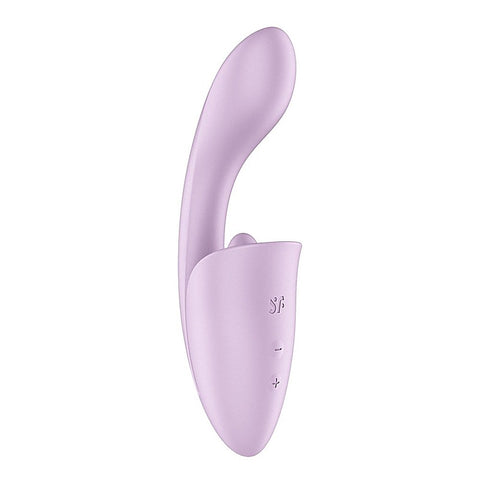 Tongue Expert Vibrator with Clitoral Stimulator by Satisfyer