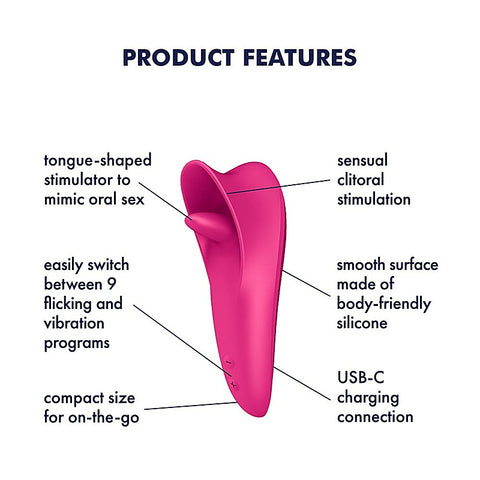 Tongue Master Flicking Clitoral Stimulator by Satisfyer